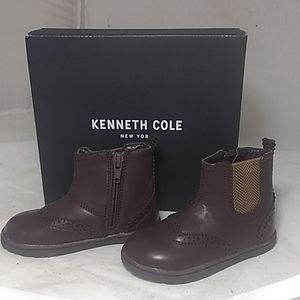 Kenneth Cole new York toddler boots brown